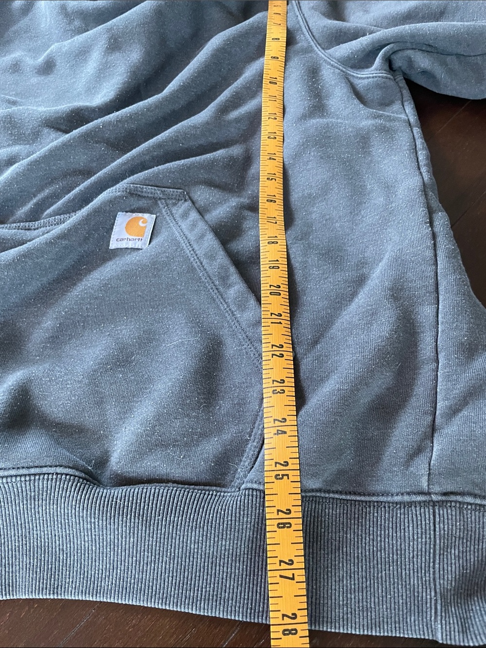 Carhartt Charcoal Gray Heavyweight Hooded Sweatshirt - Picture 14 of 14